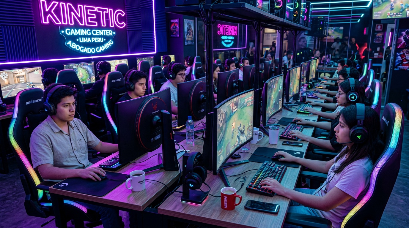 PlayCoffee Peru gaming cafe interior Lima